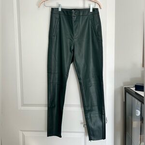 Zara Green Leather Pant